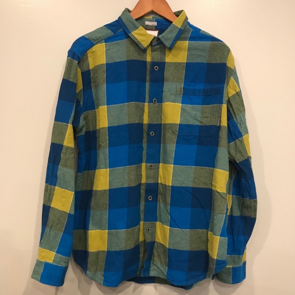 Columbia Plaid Flannel Button Down Long Sleeve L